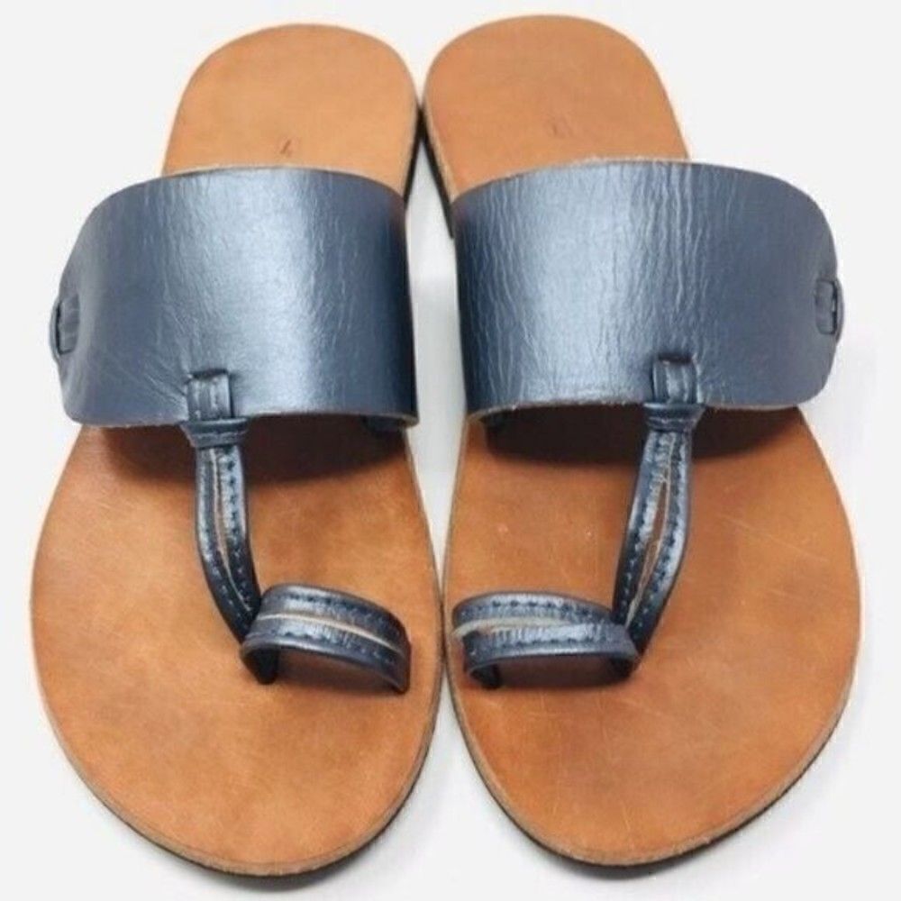 Antonio Gradilla womans leather sandals gray US7 BoxA 
minimalist - Picture 6 of 6